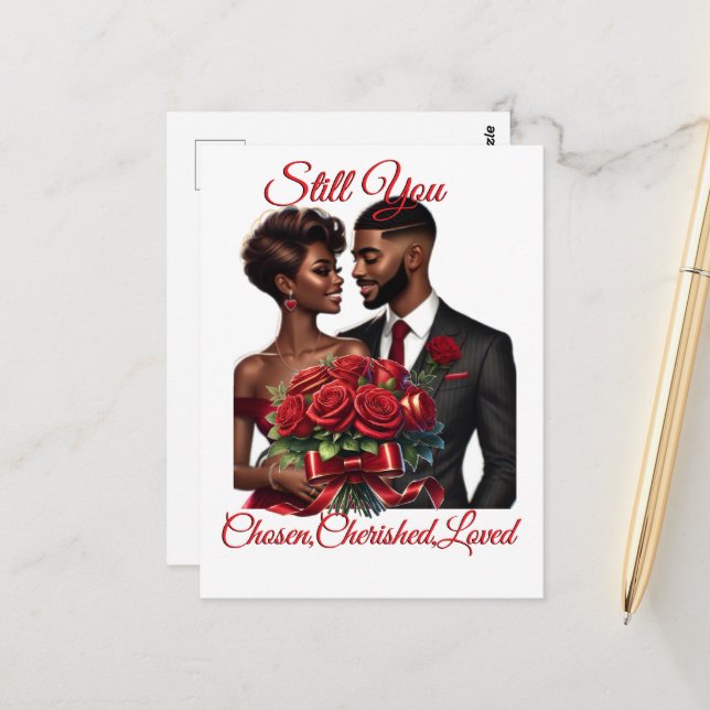 Carte Postale Still You Chosen, Cherished, Folded Greeting Card (Devant/Arrière en situation)