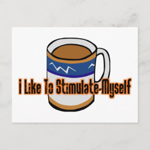 Carte Postale Stimulation du café
