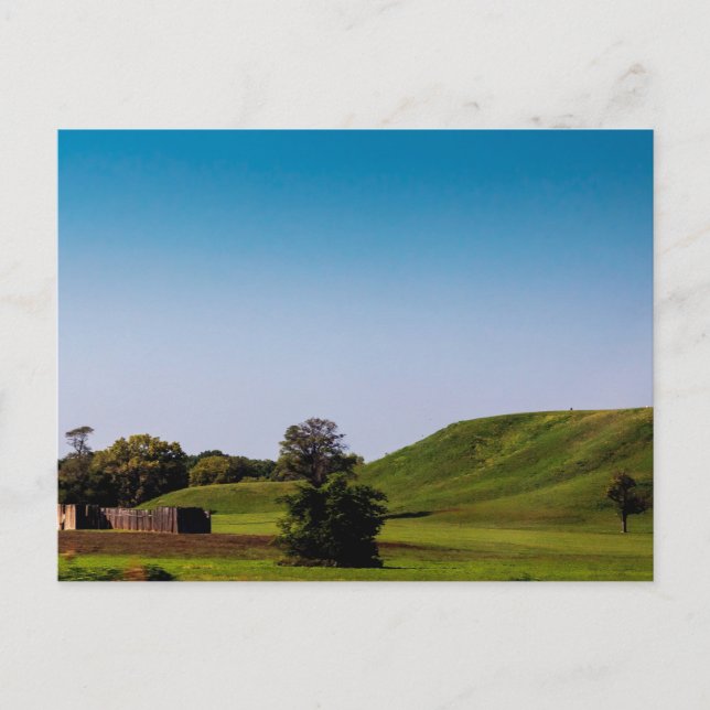 Carte Postale Stockade and Monks Mound, Ilinois (Devant)
