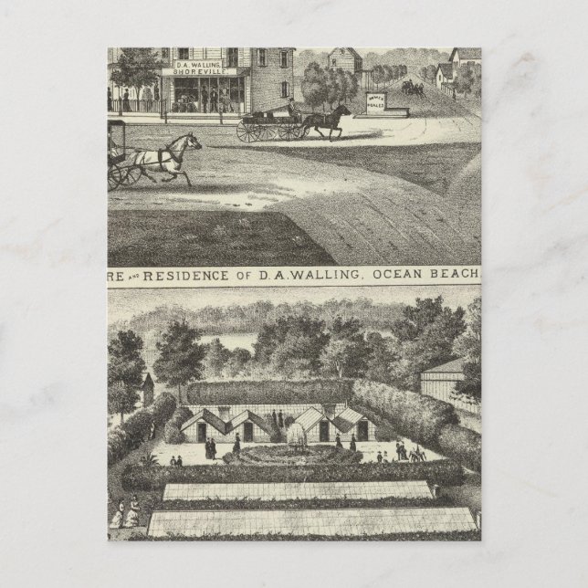 Carte Postale Stockage et résidence de DA Walling (Devant)
