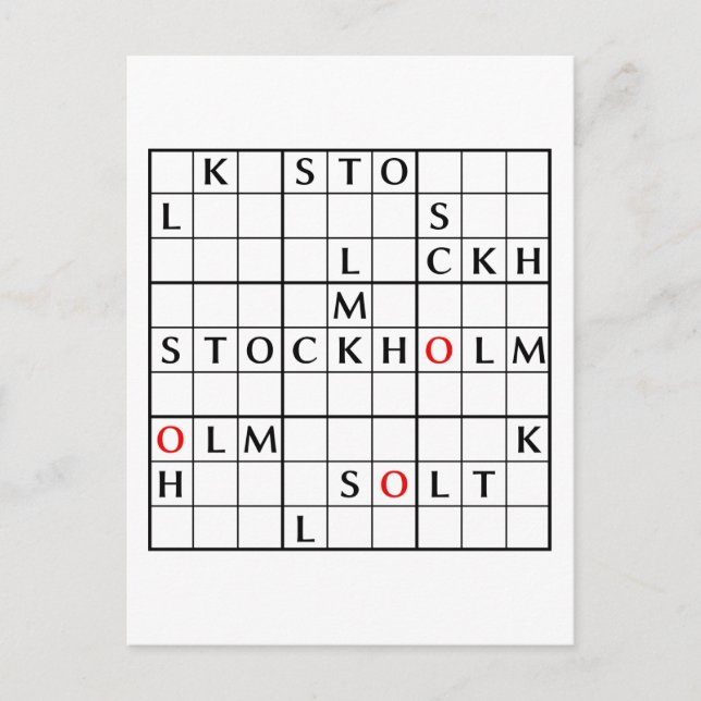 CARTE POSTALE STOCKHOLM (Devant)