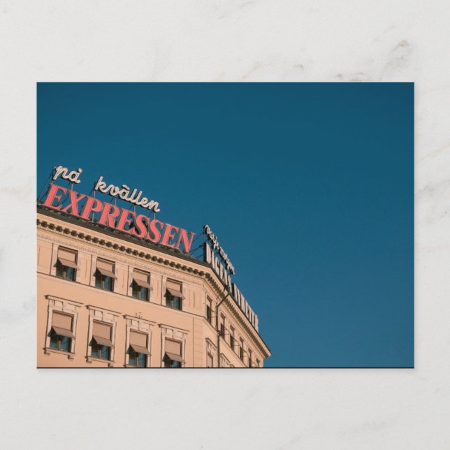 Carte Postale Stockholm Expressen (Devant)
