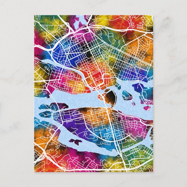 Carte Postale Stockholm Suède (Devant)