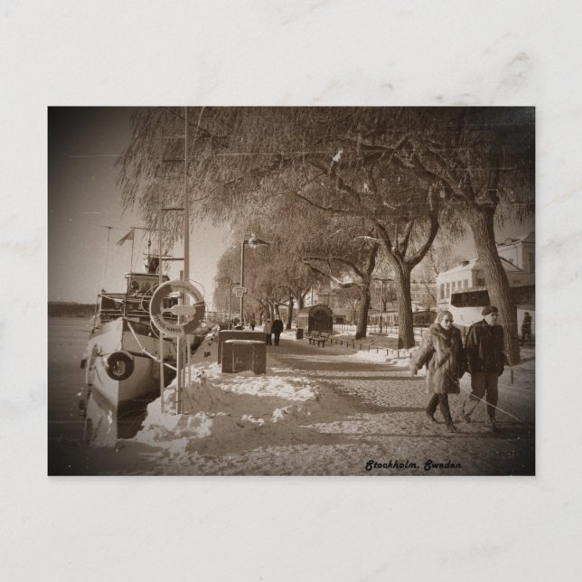 Carte Postale Stockholm, Suède (Devant)
