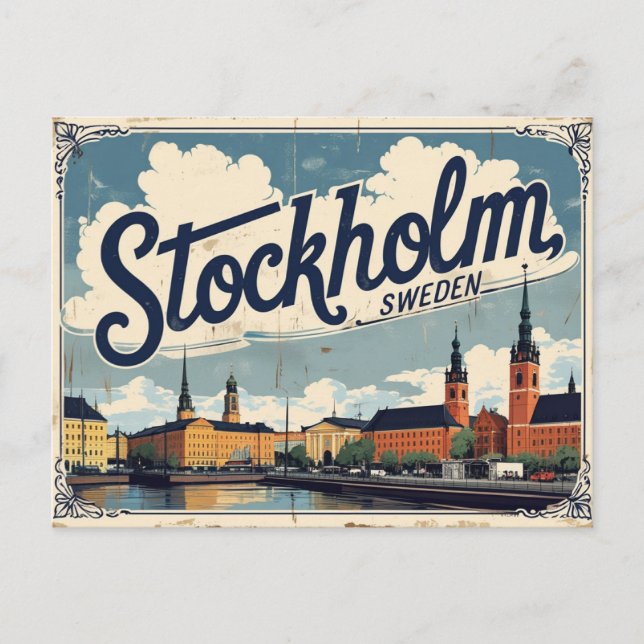 Carte Postale Stockholm Suède la capitale nordique de l'élégance (Devant)