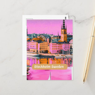 Carte Postale Stockholm Suède Postcard, Stockholm Postcard, Swe