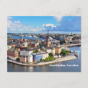 Carte Postale Stockholm, Suède Vieille Ville Historique