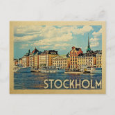 Carte Postale Ancienne Stockholm Suède - Voyageée 1910 - Paysage Vintage