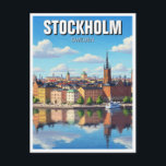 Carte Postale Stockholm Suède Voyages<br><div class="desc">Stockholm, capitale de la Suède, est une ville d'une beauté saisissante, répartie sur 14 îles reliées par plus de 50 ponts. Connue sous le nom de "Venise du Nord", elle allie charme historique et innovation moderne. Le coeur médiéval de la ville, Gamla Stan, est une vieille ville bien préservée, regorgeant...</div>