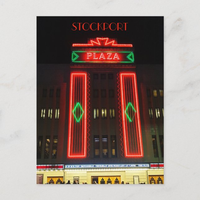 Carte Postale Stockport Plaza (Devant)