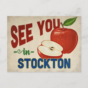 Carte Postale Stockton California Apple - Vintage voyage