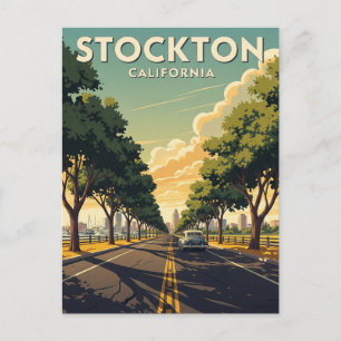 Carte Postale Stockton California Central Valley