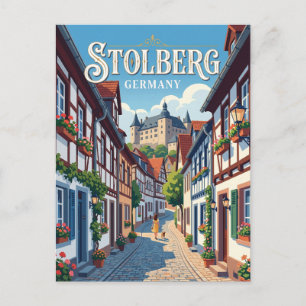 Carte Postale Stolberg Altstadt ruelle Allemagne