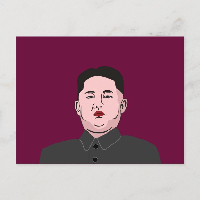 Carte Postale Stolid Kim Jong-un (Devant)