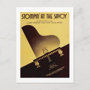 Carte Postale Stompin' At the Savoy Vintage Songbook Cover