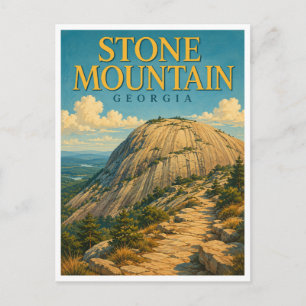 Carte Postale Stone Mountain Georgia Granite Summit GeoSaga