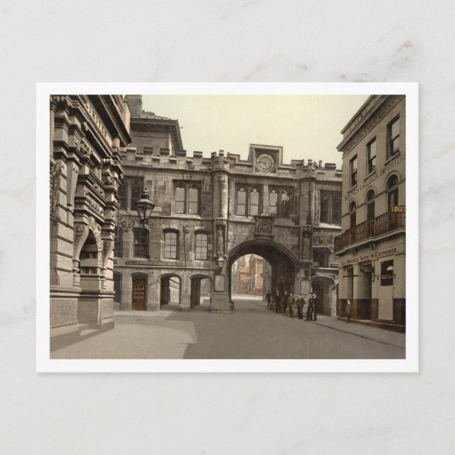 Carte Postale Stonebow, Lincoln, Lincolnshire, Angleterre (Devant)