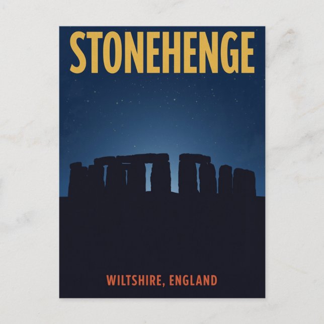 Carte Postale Stonehenge Angleterre Monument Historique (Devant)