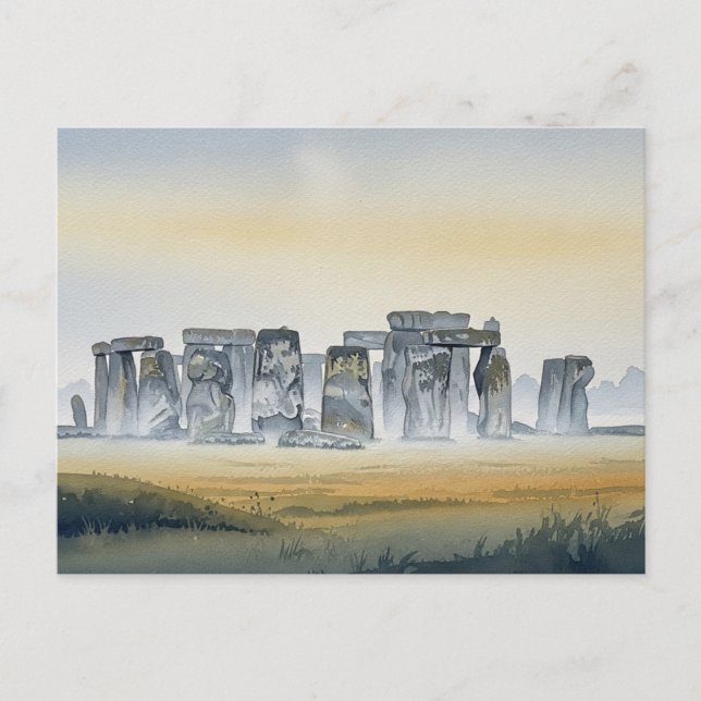 Carte Postale Stonehenge Angleterre Royaume-Uni Voyage (Devant)