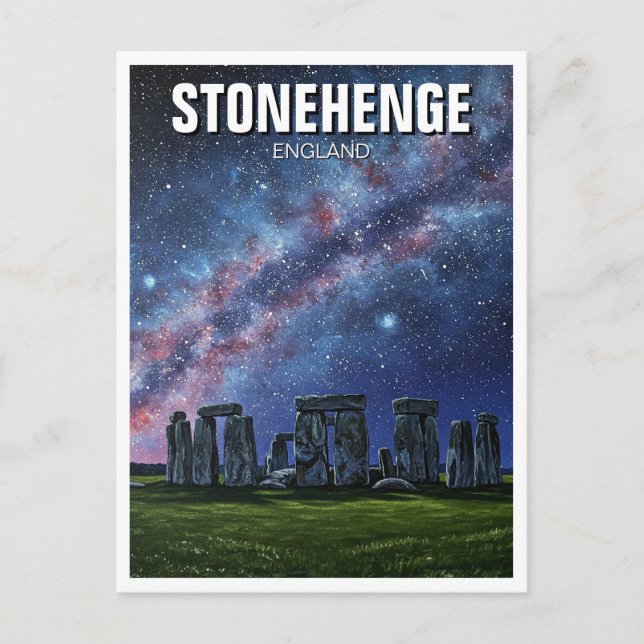 Carte Postale Stonehenge Angleterre Royaume-Uni Voyage (Devant)