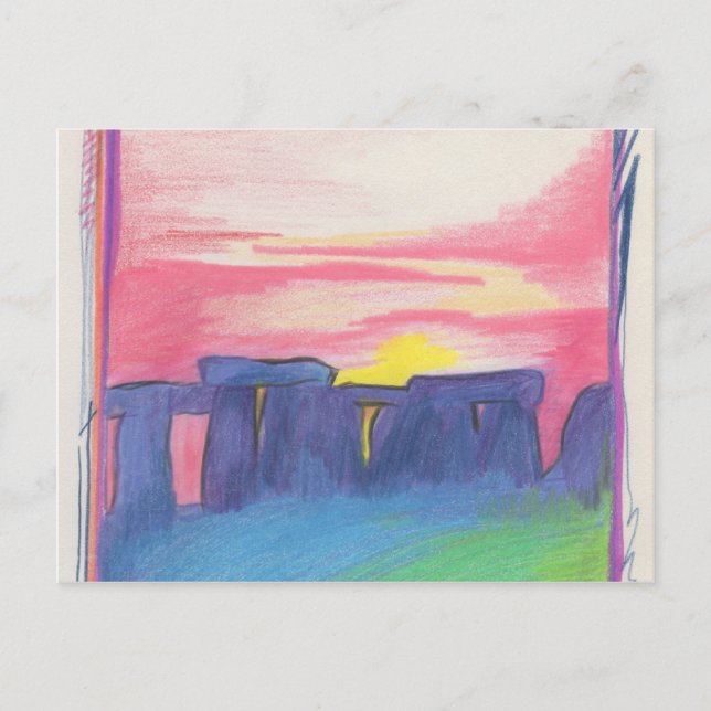 Carte Postale Stonehenge  First Star Art by jrr (Devant)