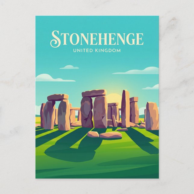 Carte Postale Stonehenge Royaume-Uni (Devant)
