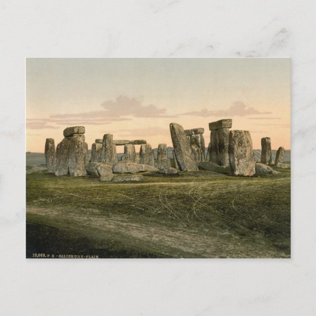 Carte Postale Stonehenge, Wiltshire, Angleterre c.1895 (Devant)