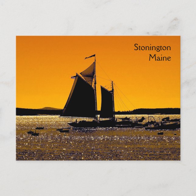 Carte Postale Stonington Silhouette (Devant)