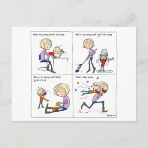 Carte Postale Stop Trying