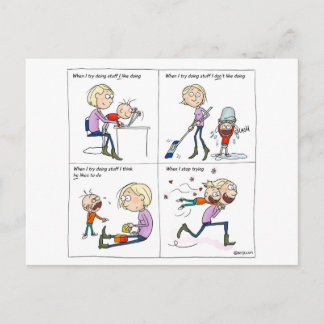 Carte Postale Stop Trying