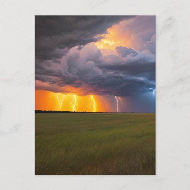 Carte postale Storm Lightning (Devant)