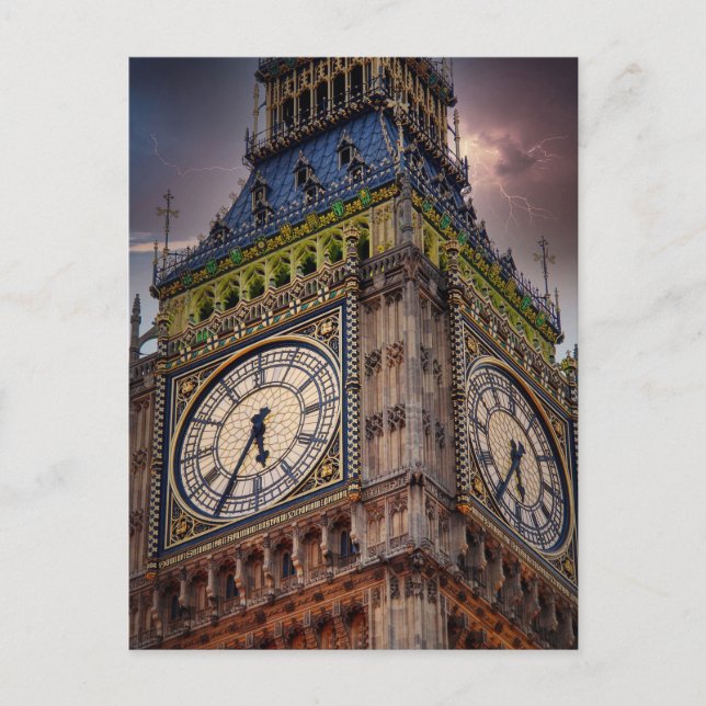 Carte Postale Stormlight Over Big Ben – London (Devant)