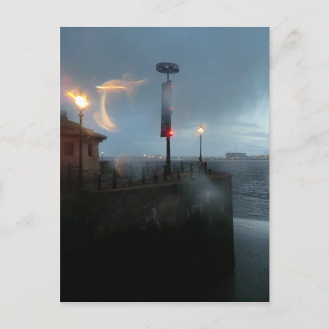 Carte Postale Stormy River Mersey (Devant)