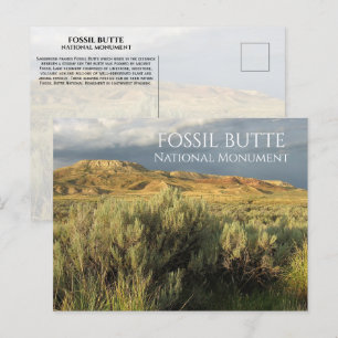 Carte Postale Stormy Sky Fossil Butte Monument National Wyoming