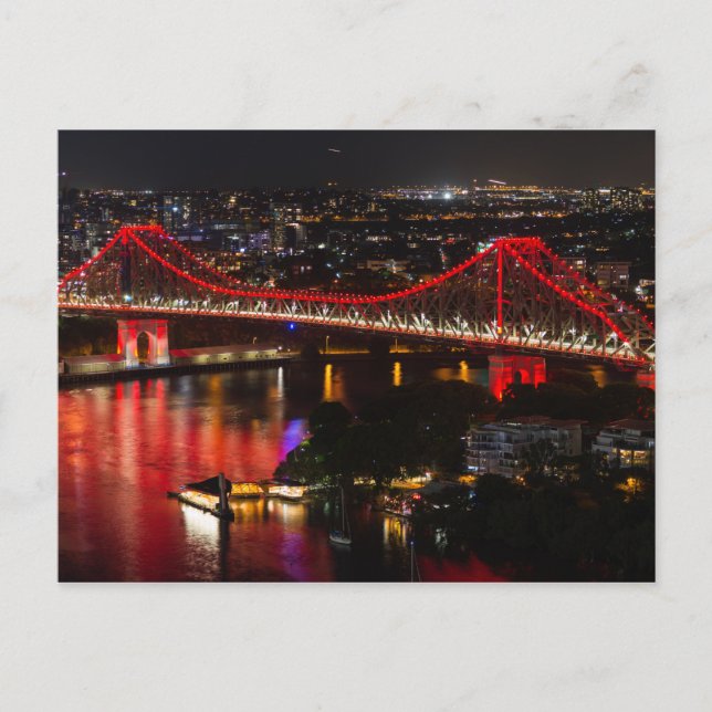 Carte Postale Story bridge & Brisbane city skyline Australie (Devant)