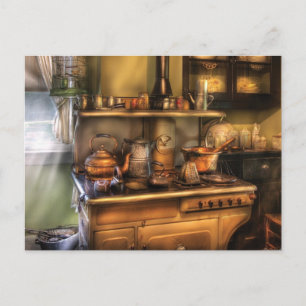 Carte Postale Stove - Qu'est-ce que le dîner?
