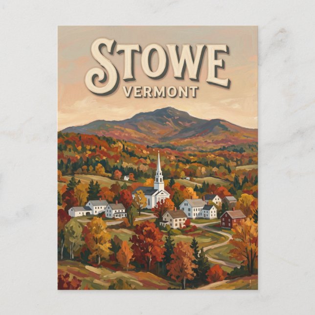 Carte Postale Stowe Vermont (Devant)