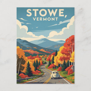 Carte Postale Stowe Vermont Travel