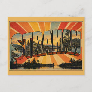 Carte Postale Strahan Tasmanie Australie Village du port Art