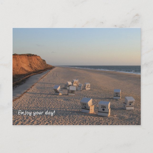 Carte Postale Strand - Plage, Strandkorb, Sylt (Devant)