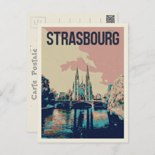 Carte Postale Strasbourg Eglise St Paul Illustration France