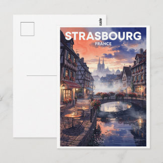 Carte Postale Strasbourg France Voyage Rétro