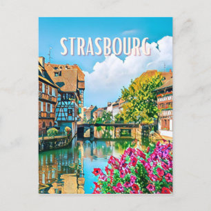 Carte Postale Strasbourg Photo Vintage