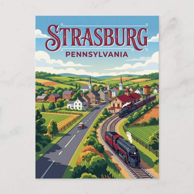 Carte Postale Strasburg États-Unis (Devant)