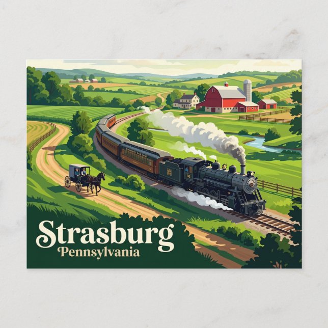 Carte Postale Strasburg États-Unis (Devant)