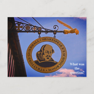 Carte Postale Stratford Guildhall Shakespeare's School Room