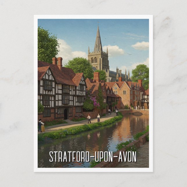Carte Postale Stratford-Upon-Avon England Travel (Devant)