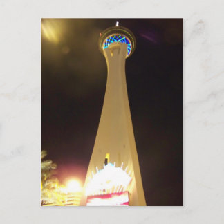 Carte Postale Stratosphère à la nuit - Las Vegas