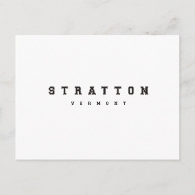 Carte Postale Stratton Vermont (Devant)