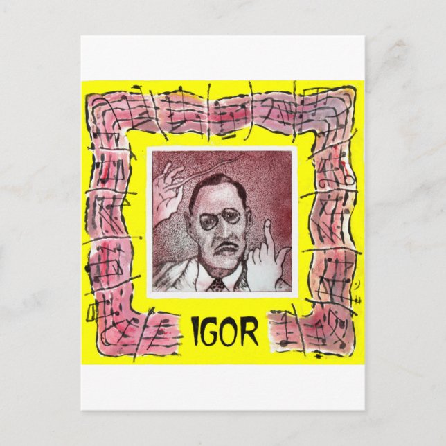 Carte postale Stravinsky (Devant)